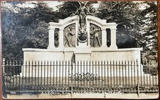 RPPC VIEW OF THE S.S TITANIC ENGINEERS MEMORIAL IN SOUTHAMPTON HAMPSHIRE