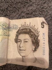 Old £5 Note Very Rare and