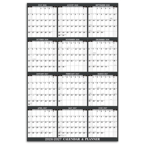 2026 2027 yearly wall - yearly, calendar