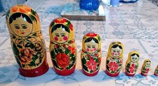Vintage Russian Dolls Set of Seven