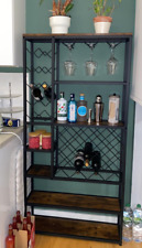 Tall Wine Cabinet Industrial