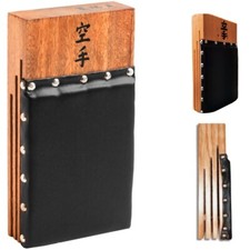 Makiwara Board w/ Wooden Base – Spring-Loaded Karate Striking Pad | Wall-Mount w