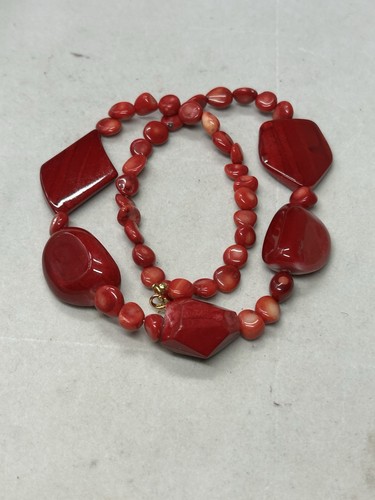 Vintage crimson red coral - red, &