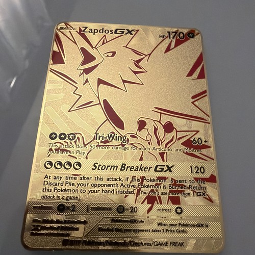 Zapdos metal pokemon card - zapdos,