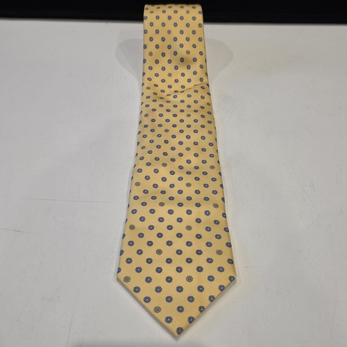 Frangi 100 silk tie yellow - frangi,