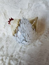 Hand Blown Art Glass Hen