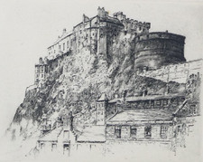Edinburgh Castle Etching