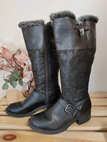 Womens black knee - black, high