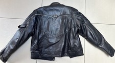 Shoei men’s  black leather ￼Biker Jacket 