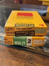 VINTAGE KODAK Bromide Paper 2 Normal WSG.2S X 2 Boxes Circa 1960’s