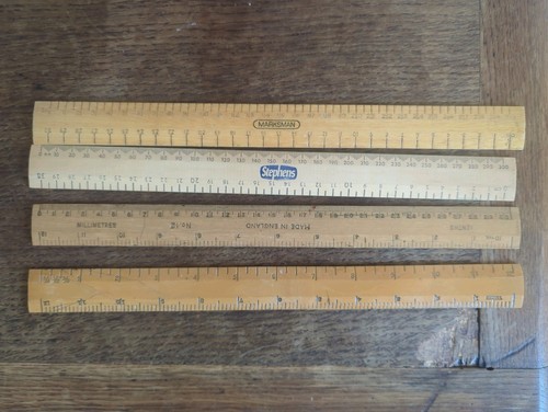 Vintage wooden rulers - rulers, lot