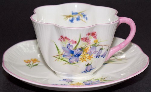 Antique shelley cup saucer - shelley,