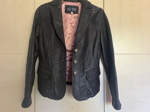 Armani jeans black leather - jeans,