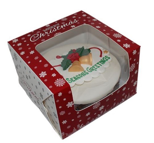 Christmas cake boxes - cake, mince