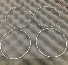 GENUINE SET OF 4 16” 17 18 BBS RS CENTRE CAP METAL RING CLIPS RC RS2 SUPER LARGE