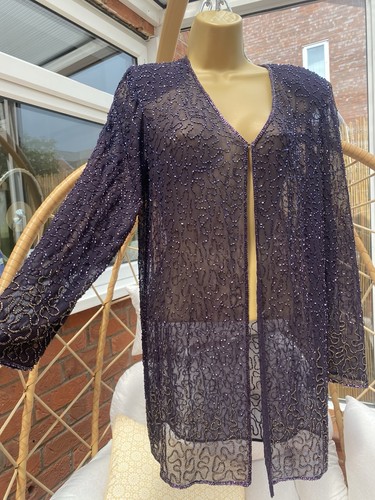Evening jacket blouse beaded - evening,