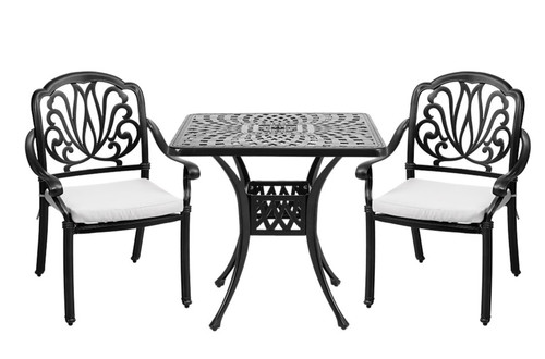 Black cast aluminium garden - cast,
