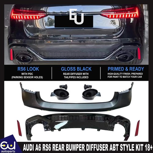 Rs6 abt conversion rear bumper - rs6,