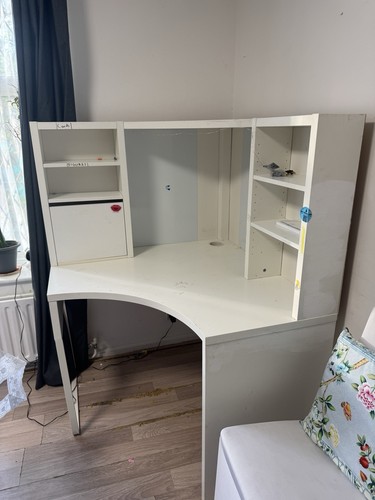White corner desk - white, 4