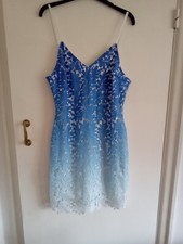 Blue Lace Ombre Dress Size 16 from Quiz NEW AND UNWORN  Fully Lined Pretty Dress
