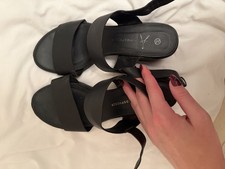Black Sandals Primark Atmosphere Size UK 6
