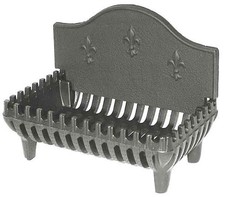 Cast Iron Fire Grate with Back