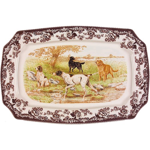 Spode woodland rectangular - woodland,