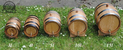 New oak barrel multiple - oak, sizes