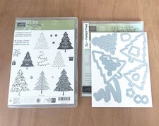 Stampin' Up Christmas Tree Stamp Set Peaceful Pines & Perfect Pines Tree Dies