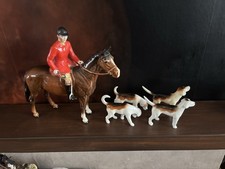 Beswick Huntsman With 1st Edition Hounds