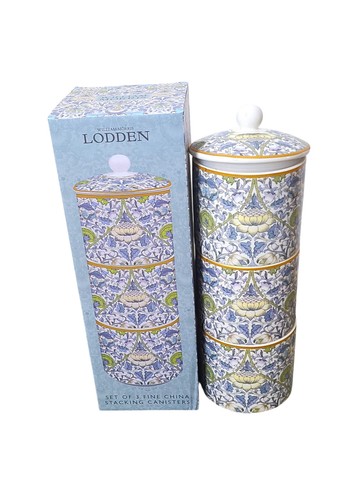 Boxed stacking storage pots - boxed,