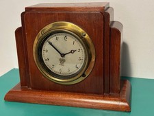 VINTAGE SMITHS LONDON CAR CLOCK MOUNTED IN A WOOD CASE P-53039 SPARES REPAIR