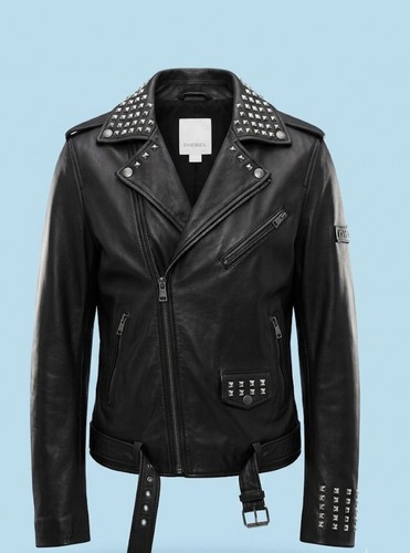 Diesel black goatskin leather - diesel,