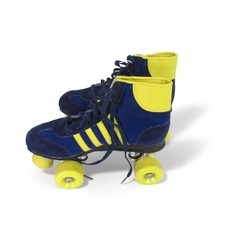 Vintage Blazer Junior Roller Skates Blue and Yellow Size 7 Preloved
