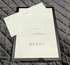 Gucci Present Box Magnetic Lock Tags Envelope Brand New Authentic Gift Box