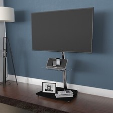 Column TV Mount Stand - Black