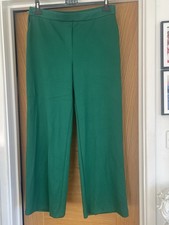 HELENE BERMAN LONDON PULL ON TROUSERS IN GREEN WITH STRETCH WAIST UK18