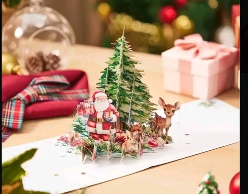 Christmas tree pop card - pop,