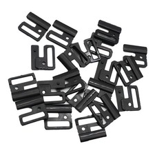 10 Sets Black Plastic Bikini Clips Hook & Snap for Bra Fastener Swimwear