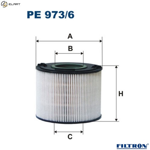 Fuel filter 973 for vw - fuel, pe