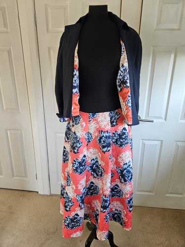 Jaeger floral full skirt with
