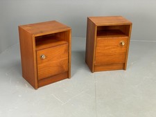 Vintage Teak Bedside Cabinets By Meredew Pair 1970s Retro Design EB10665 MWOO