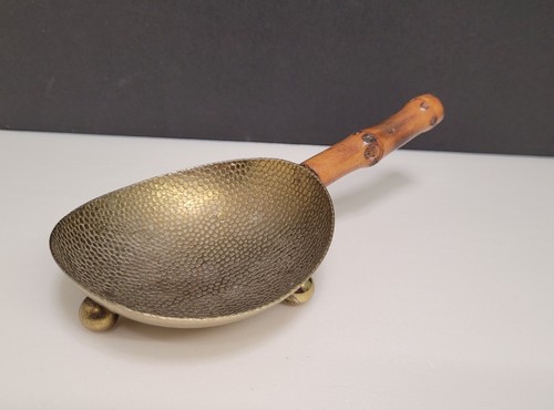 Vintage brass textured dish - vintage,