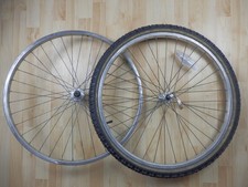 Retro 80s Wheels  MuddyFox Sansin Japan hubs on ARAYA 7s Japan 26" x 1.50 rims.