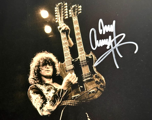 Jimmy page signed led - jimmy, (led