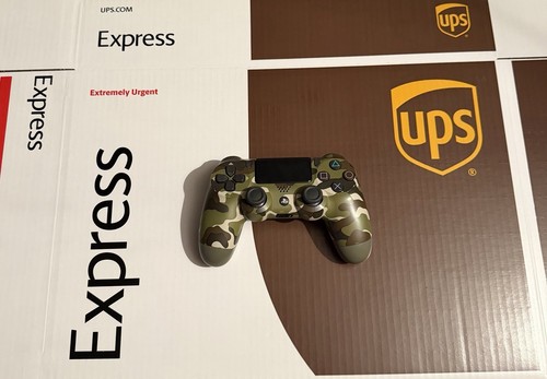 Green camo ps4 controller - green,