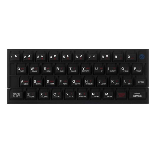 Rubber keyboard mat black - rubber,