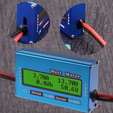 Digital LCD Watt Meter Battery