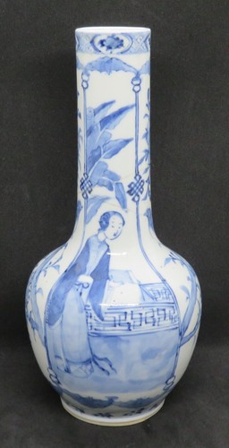 Chinese export blue - &, white