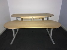 Motorised Broadcast TV Production 2 plinth Desk made by Studio Consoles